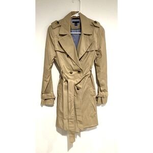 Tommy Hilfiger Women's Tan Trench Coat Size XS Fully Lined- Great Buy!